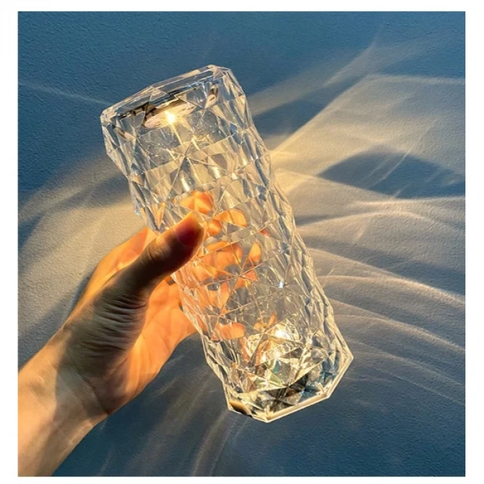 MDB Kristal LED Kumandalı Ve Dokunmatik Masa Lambası