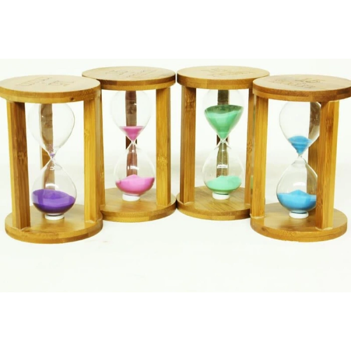 Kum Saati Ahşap 15 Dakika Dekoratif Hediyelik