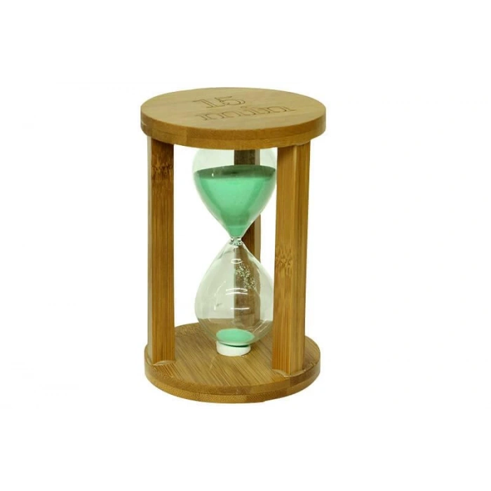 Kum Saati Ahşap 15 Dakika Dekoratif Hediyelik