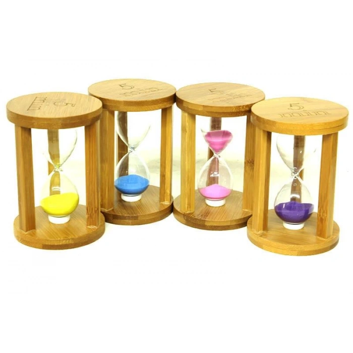 Kum Saati Ahşap 5 Dk Dekoratif Hediyelik