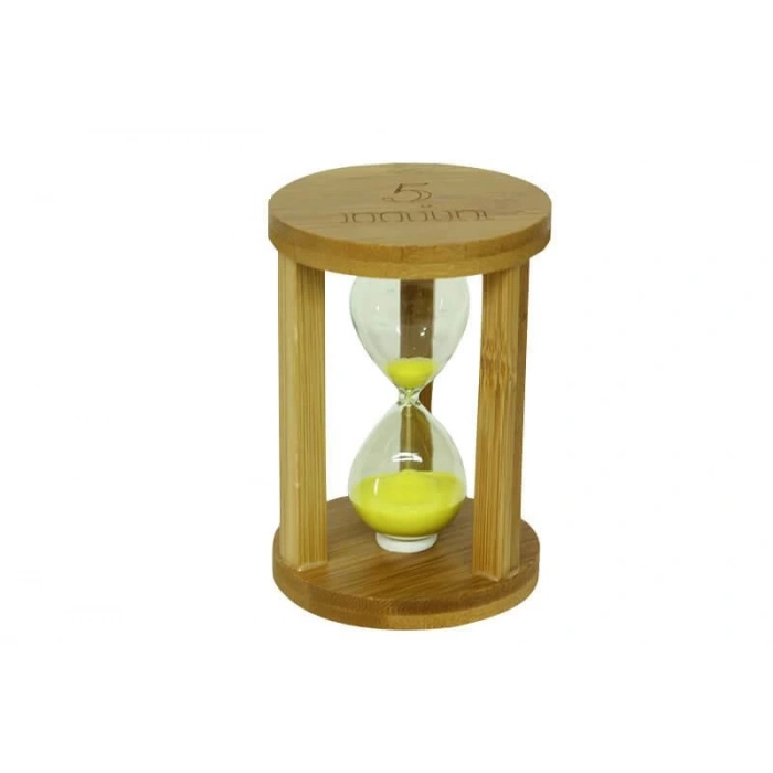 Kum Saati Ahşap 5 Dk Dekoratif Hediyelik