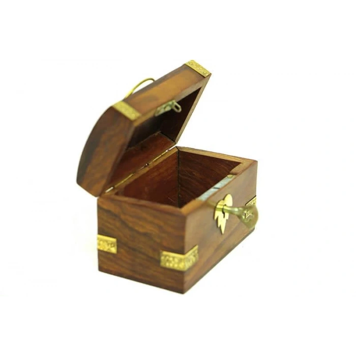 Kumbara Kilitli Ahşap Kutu Kumbara Hediyelik