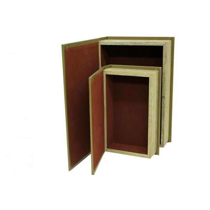 Kutu Kitap Harita 2li Set Dekoratif Hediyelik