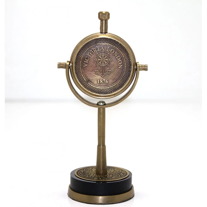 MDB Masa Üstü Pirinç Saat Model 4