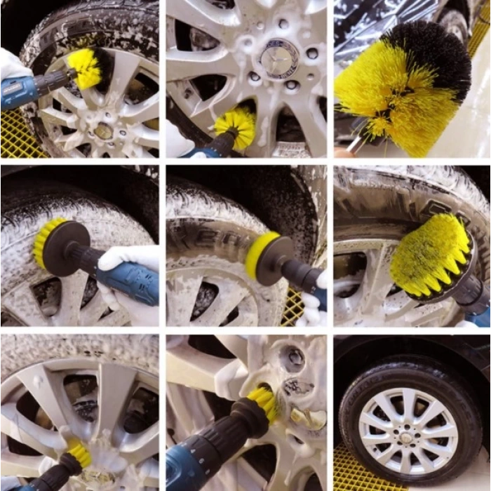 MDB Matkap Ucuna Takılan 3lü Fırça  Temizlik Seti