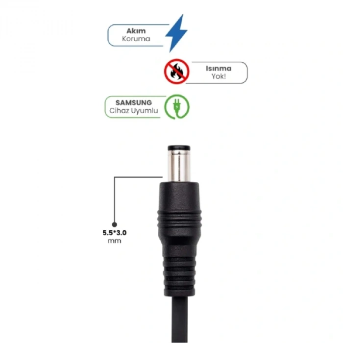 MDB 19V 4.74A 5.5 * 3.0mm 90W SAMSUNG İçin Laptop Adaptör