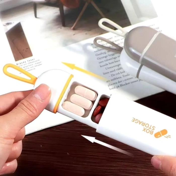 MDB 3 Bölmeli Seyahat Tipi İlaç Saklama Kutusu