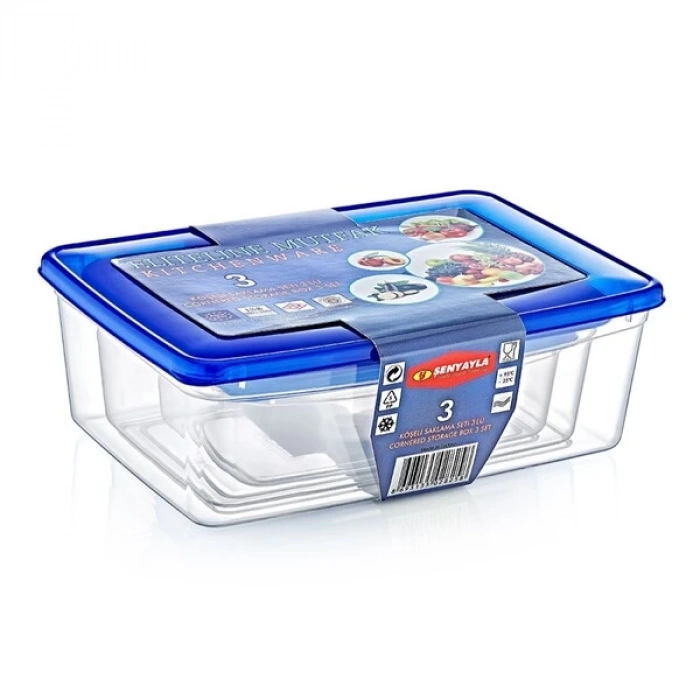 MDB 3lü Köşeli Saklama Kabı Seti