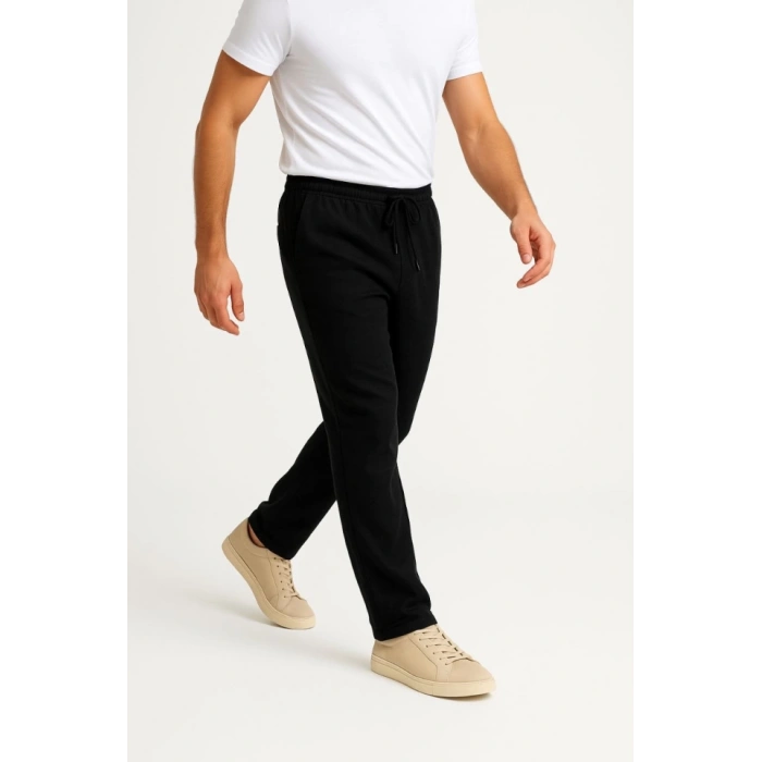 MDB Erkek Keten Pantolon – Cepli, Beli astikli Ve Bağcıklı, Nefes Alan Rahat Kalıp, Yazlık Ve Baharlık Günlük Giyim, Şık  Konforlu Boru Paça odel  iyah