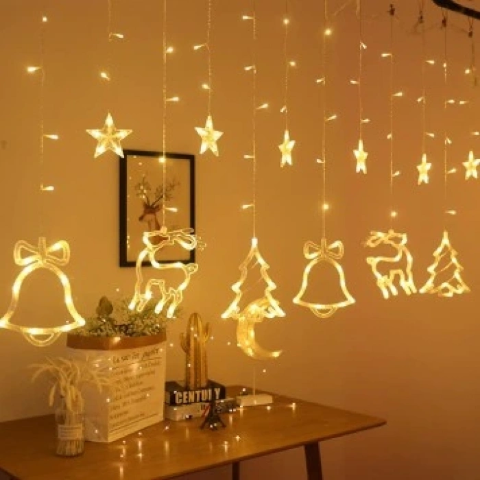 MDB 3m 6 Sıra Şekilli Perde Led Işık Gün Işığı