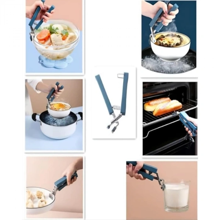 MDB 4 Parça Yanma Önleyici Mutfak Seti - Tencere Tabak Tutucu Ve Fırın Eldiveni