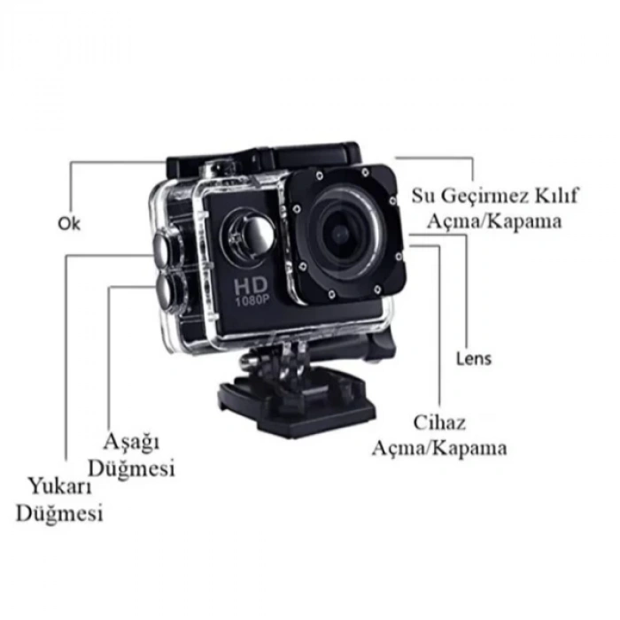 MDB 4K Su Geçirmez Wi-Fi Aksiyon Kamerası