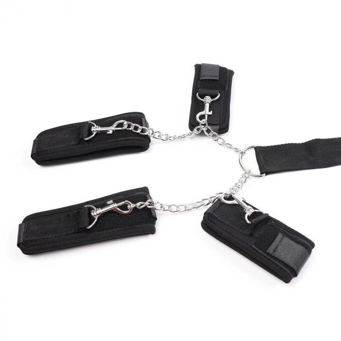 MDB Ağız Toplu El Ayak Bağlama Kemeri Siyah