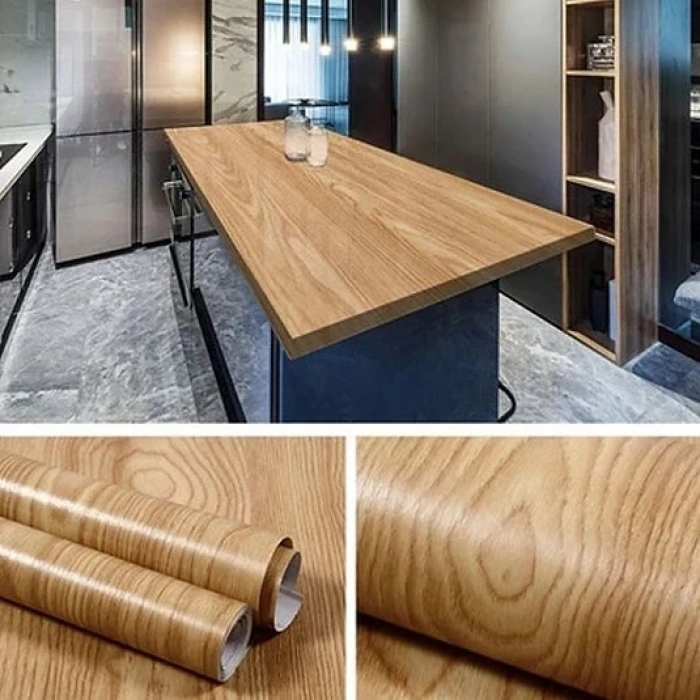 MDB Ahşap Görünümlü Duvar Kağıdı Kendinden Yapışkanlı 5 metre