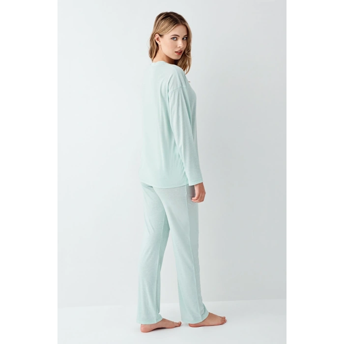MDB Arnetta 3407-S Kadın Uzun Kol Pijama Takım