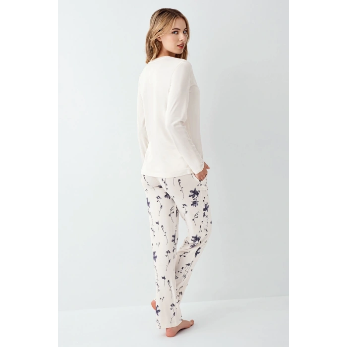 MDB Arnetta 3411-S Kadın Uzun Kol Pijama Takım