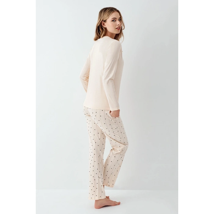 MDB Arnetta 3434-S Kadın Uzun Kol Pijama Takım