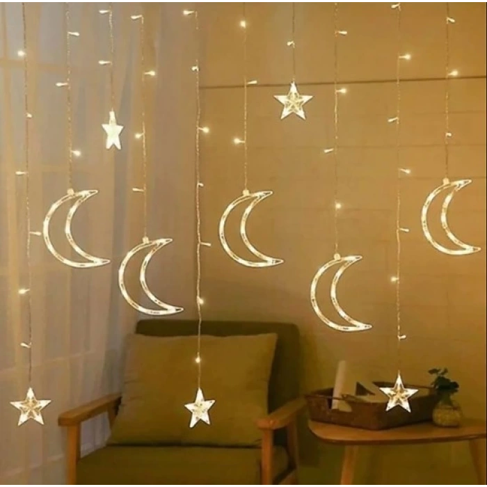 MDB Ay Yıldızlı Saçak Led