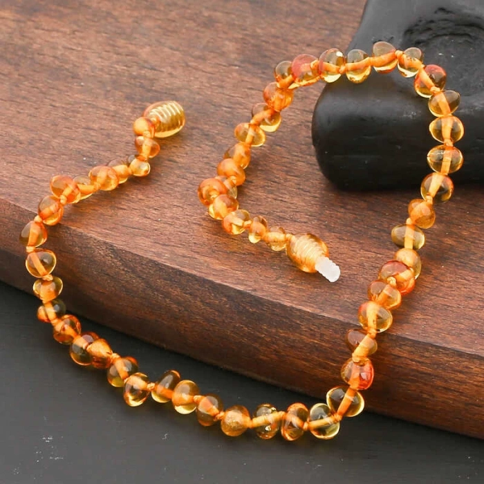 MDB Bebek Damla Kehribar Diş Kolye