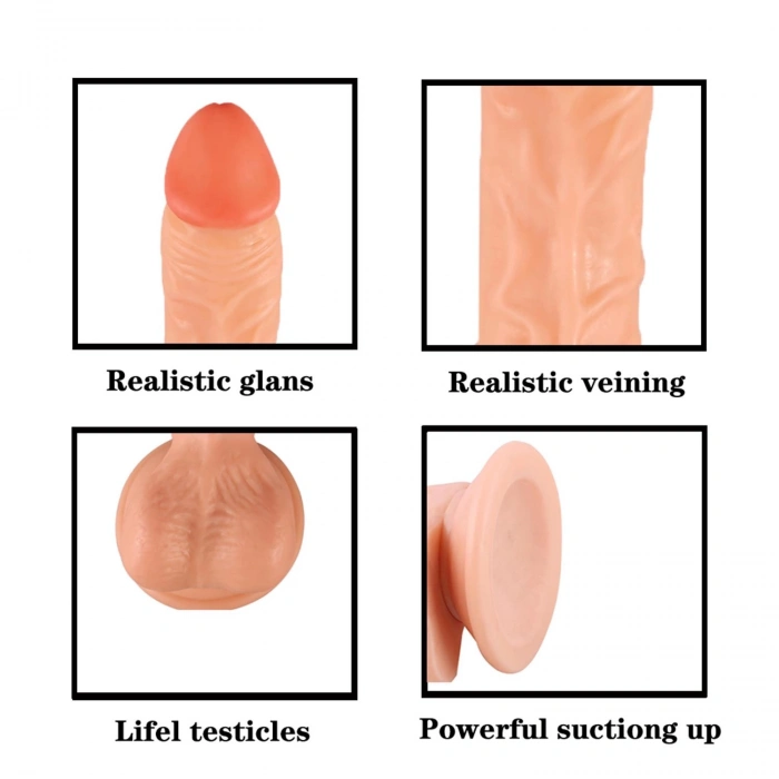 MDB Belden Bağlamalı Realistik Dildo 17 cm