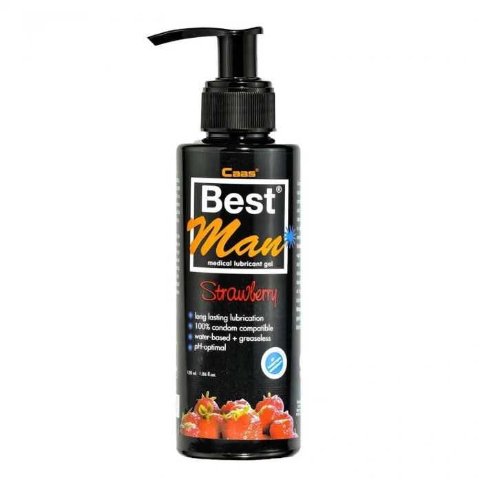 MDB Best Man Çilek Aromalı Kayganlaştırıcı Jel 150 ml
