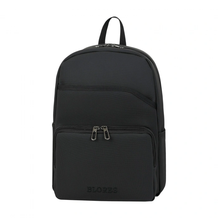 MDB BİRİNCİ KALİTE SUNİ DERİ ŞIK TASARIM LAPTOP BÖLMELİ SIRT ÇANTASI SİYAH