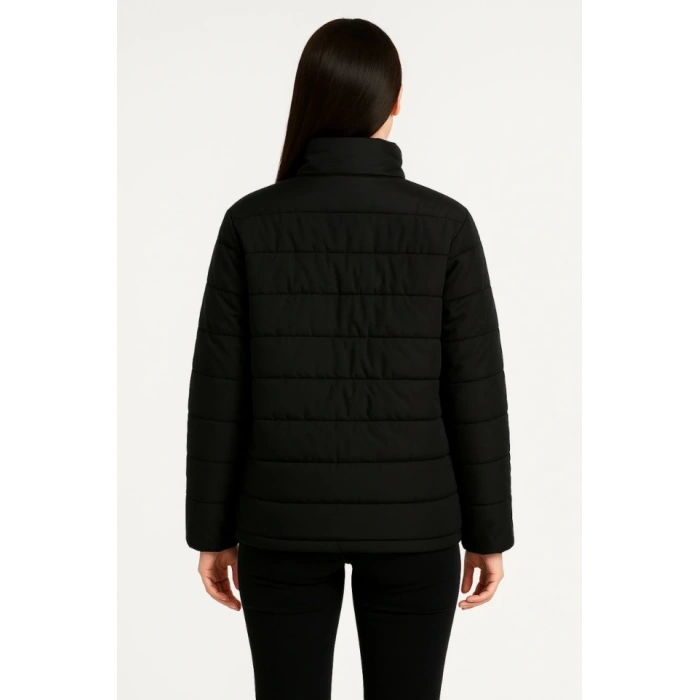 MDB Bomber ont Ceket – u İtici Kumaş, Kapitone Astarlı, Fermuarlı, Kışlık  iyah