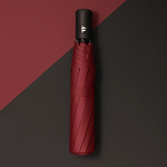 MDB Bordo Kılıflı Otomatik Kompakt Şemsiye