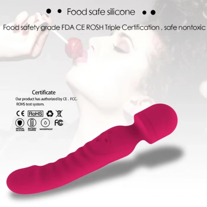 MDB Çift Taraflı Wand Vibratör Kırmızı