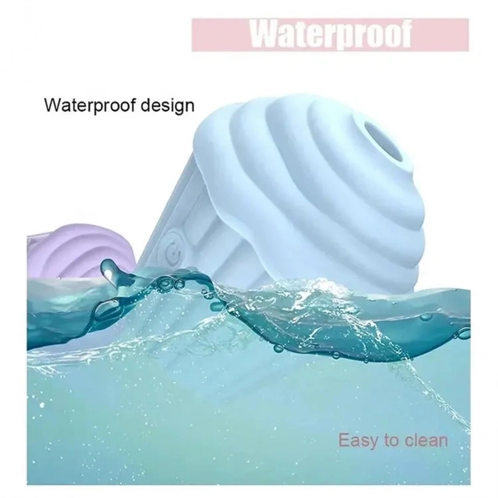 MDB Cupcake Tasarımlı 5 Modlu Şarjlı Klitoral Uyarıcı Mavi