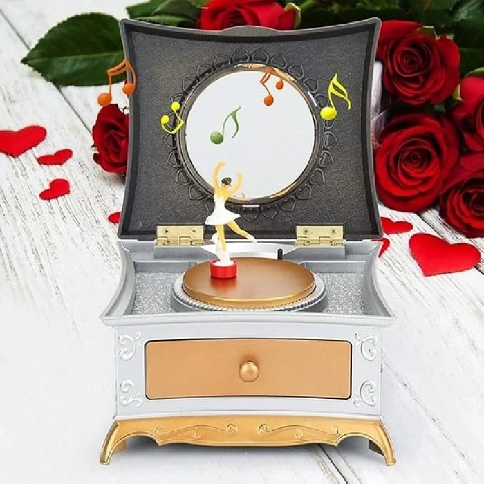 MDB Dans Eden Kız Müzik Kutusu Balerin Dönen Müzik Kutusu N-48