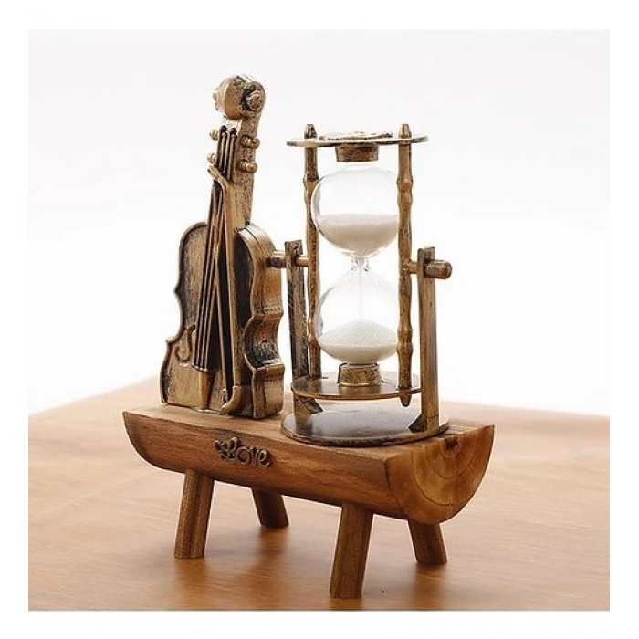 MDB Dekoratif Keman Tasarımlı Kum Saati S-39