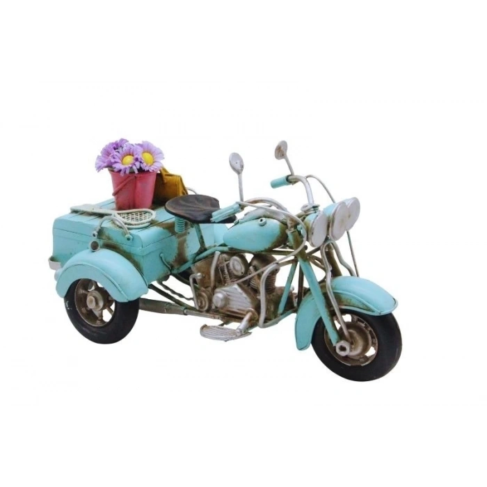 MDB Dekoratif Metal 3 Tekerlekli Motorsiklet