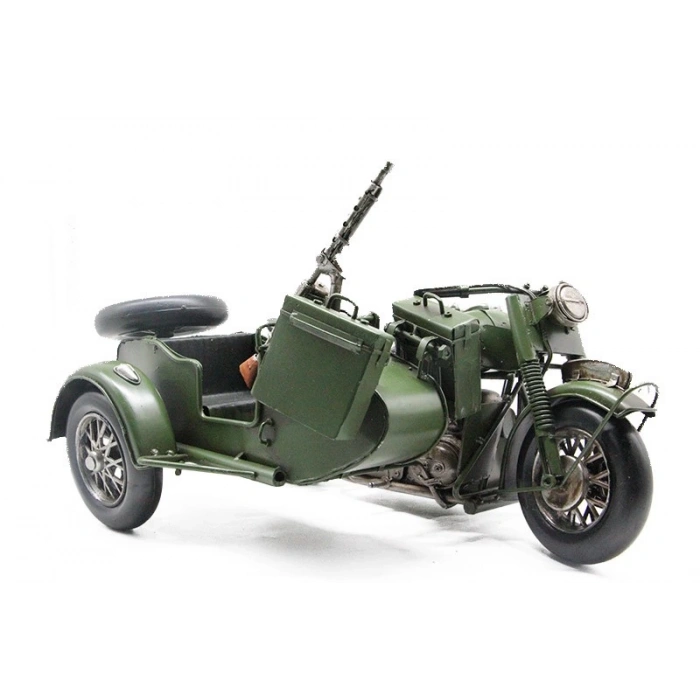 MDB Dekoratif Metal Askeri Sepetli Motor