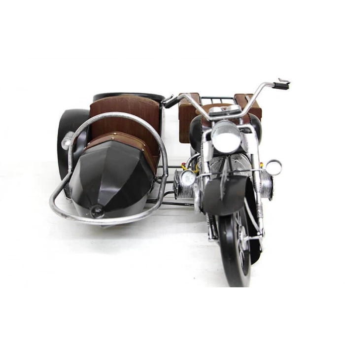 MDB Dekoratif Metal Motosiklet Sepetli