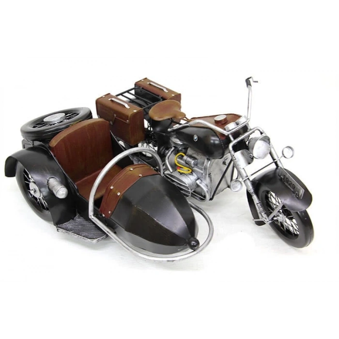 MDB Dekoratif Metal Motosiklet Sepetli