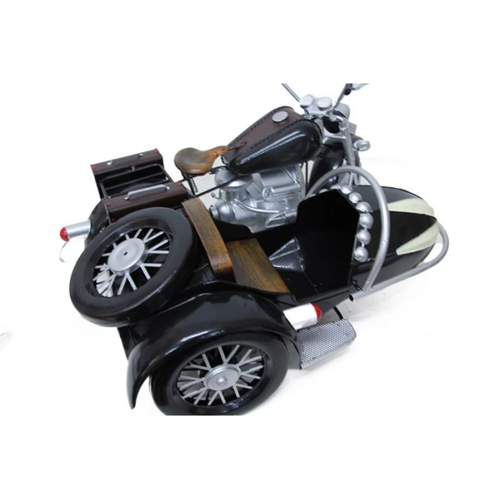 MDB Dekoratif Metal Motosiklet Sepetli