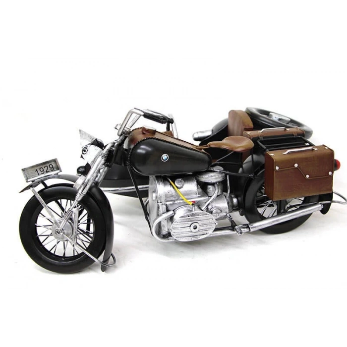 MDB Dekoratif Metal Motosiklet Sepetli
