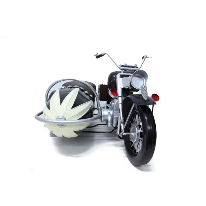 MDB Dekoratif Metal Motosiklet Sepetli