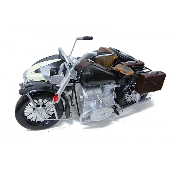 MDB Dekoratif Metal Motosiklet Sepetli