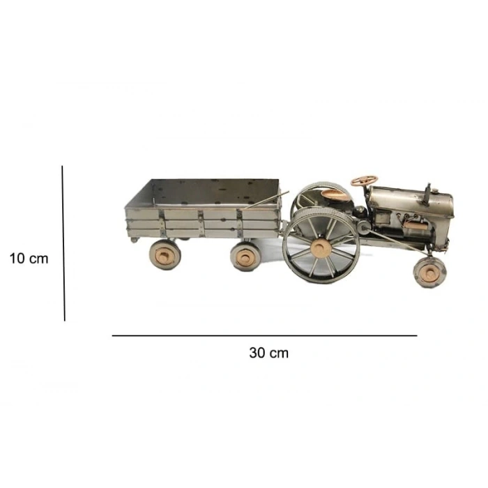 MDB Dekoratif Metal Traktör Römork