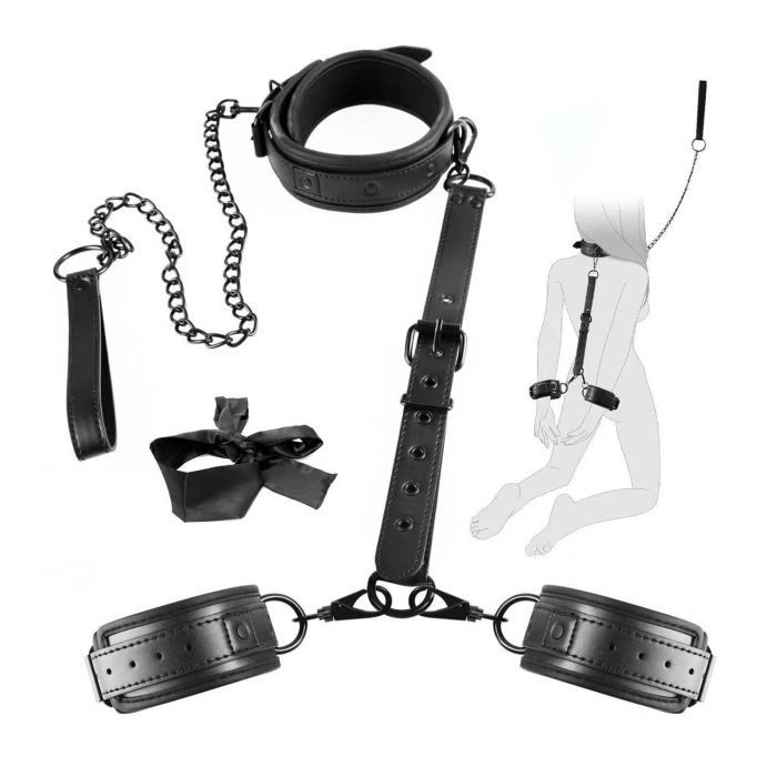 MDB Deri Bağlama Seti Siyah