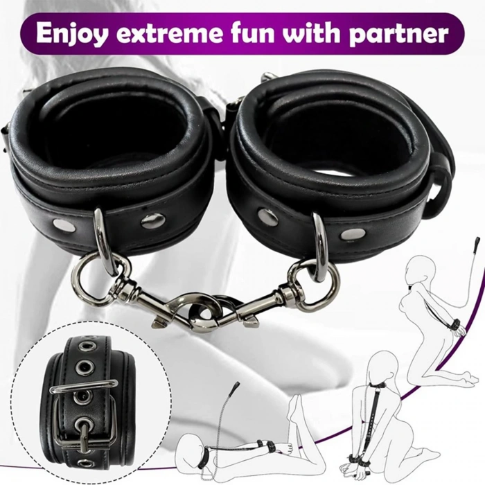 MDB Deri Bağlama Seti Siyah