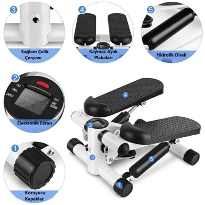 MDB Direnç Lastikli Mini Stepper Egzersiz Aleti