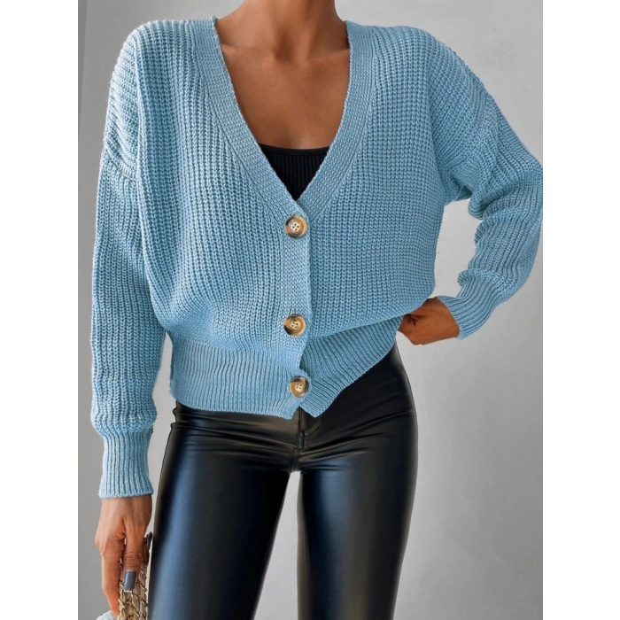 MDB Düğme Detay Triko Bluz