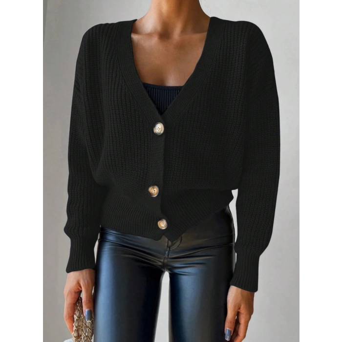 MDB Düğme Detay Triko Bluz