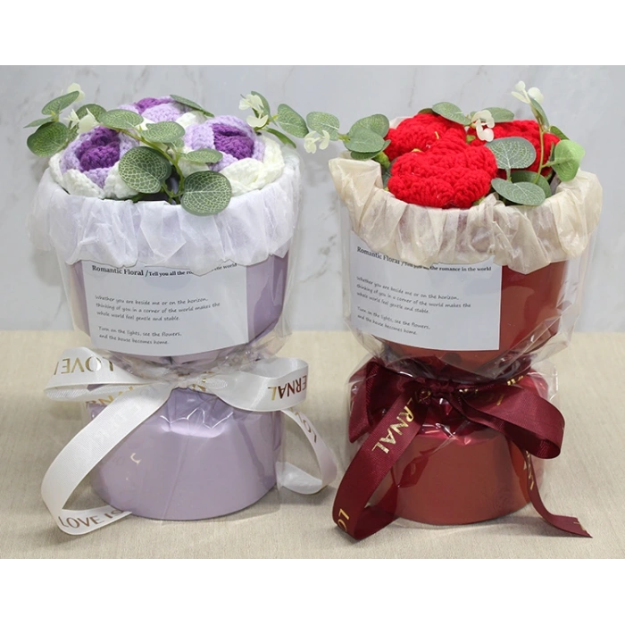 MDB El Örgüsü Romantik Gül Buketi