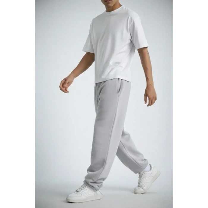 MDB Erkek Baggy Alt Eşofman  Gri