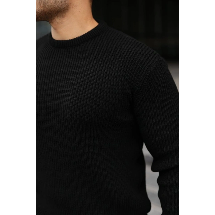 MDB Erkek Bisiklet Yaka Örme Kazak