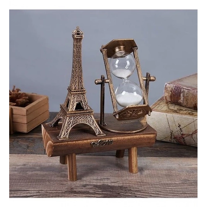MDB Eyfel Kulesi Kum Saati Dekoratif Hediyelik